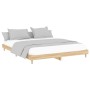 Bettgestell aus Sonoma-Eiche-Holzwerkstoff, 140 x 200 cm von , Betten und Lattenroste - Ref: Foro24-832040, Preis: 120,38 €, ...