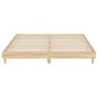 Bettgestell aus Sonoma-Eiche-Holzwerkstoff, 140 x 200 cm von , Betten und Lattenroste - Ref: Foro24-832040, Preis: 120,38 €, ...