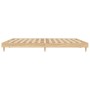 Bettgestell aus Sonoma-Eiche-Holzwerkstoff, 140 x 200 cm von , Betten und Lattenroste - Ref: Foro24-832040, Preis: 120,38 €, ...