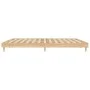 Sonoma oak engineered wood bed frame 140x200 cm by , Beds and slatted bases - Ref: Foro24-832040, Price: 118,57 €, Discount: %