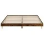 Smoked oak engineered wood bed frame 140x200cm by , Beds and slatted bases - Ref: Foro24-832042, Price: 110,00 €, Discount: %