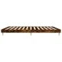 Smoked oak engineered wood bed frame 140x200cm by , Beds and slatted bases - Ref: Foro24-832042, Price: 110,00 €, Discount: %