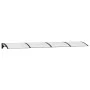 Marquesina puerta policarbonato negro y transparente 400x75 cm de , Toldos - Ref: Foro24-153597, Precio: 100,70 €, Descuento: %