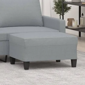 Reposapiés de tela gris claro 70x55x41 cm by , Ottomans - Ref: Foro24-349347, Price: 63,82 €, Discount: %