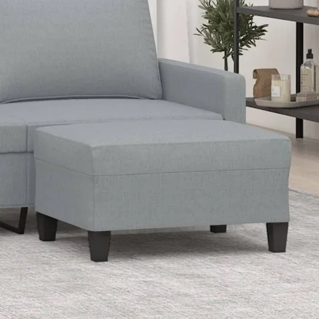 Fußstütze aus hellgrauem Stoff 70x55x41 cm von , Osmanen - Ref: Foro24-349347, Preis: 63,82 €, Rabatt: %