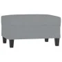 Reposapiés de tela gris claro 70x55x41 cm by , Ottomans - Ref: Foro24-349347, Price: 63,82 €, Discount: %