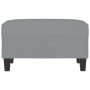Reposapiés de tela gris claro 70x55x41 cm by , Ottomans - Ref: Foro24-349347, Price: 64,87 €, Discount: %