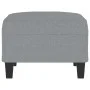 Reposapiés de tela gris claro 70x55x41 cm by , Ottomans - Ref: Foro24-349347, Price: 63,82 €, Discount: %