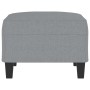 Reposapiés de tela gris claro 70x55x41 cm by , Ottomans - Ref: Foro24-349347, Price: 64,87 €, Discount: %