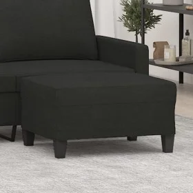 Fußstütze aus schwarzem Stoff 70x55x41 cm von , Osmanen - Ref: Foro24-349351, Preis: 63,82 €, Rabatt: %