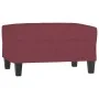 Reposapiés de tela rojo tinto 70x55x41 cm by , Ottomans - Ref: Foro24-349353, Price: 58,83 €, Discount: %
