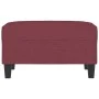 Reposapiés de tela rojo tinto 70x55x41 cm by , Ottomans - Ref: Foro24-349353, Price: 58,83 €, Discount: %
