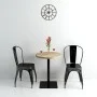 Mesa de bar bistró MDF y acero redonda 60x75 cm color roble by , Kitchen and dining tables - Ref: Foro24-245612, Price: 98,66...