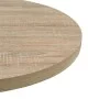 Mesa de bar bistró MDF y acero redonda 60x75 cm color roble by , Kitchen and dining tables - Ref: Foro24-245612, Price: 98,66...