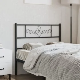 Schwarzes Metallkopfteil, 80 cm. von , Kopf- und Fußteile - Ref: Foro24-355294, Preis: 23,45 €, Rabatt: %