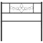 Schwarzes Metallkopfteil, 80 cm. von , Kopf- und Fußteile - Ref: Foro24-355294, Preis: 23,44 €, Rabatt: %