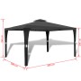 Gazebo with dark gray roof 3x4 m by vidaXL, Tents and gazebos - Ref: Foro24-41453, Price: 264,45 €, Discount: %