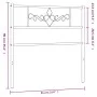 Cabecero de metal negro 80 cm de , Cabeceros y pies de cama - Ref: Foro24-355294, Precio: 23,44 €, Descuento: %