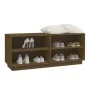 Massives Pinienholz-Schuhregal in Honigbraun 110x34x45 cm von , Schuhregale und Schuhorganisatoren - Ref: Foro24-813543, Prei...