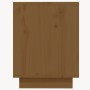 Armario zapatero madera maciza de pino marrón miel 110x34x45 cm by , Shoe racks and shoe organizers - Ref: Foro24-813543, Pri...