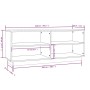 Armario zapatero madera maciza de pino marrón miel 110x34x45 cm by , Shoe racks and shoe organizers - Ref: Foro24-813543, Pri...