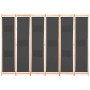 Biombo divisor de 6 paneles de tela gris 240x170x4 cm de , Divisores de ambientes - Ref: Foro24-248178, Precio: 76,98 €, Desc...