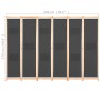 Biombo divisor de 6 paneles de tela gris 240x170x4 cm de , Divisores de ambientes - Ref: Foro24-248178, Precio: 76,98 €, Desc...