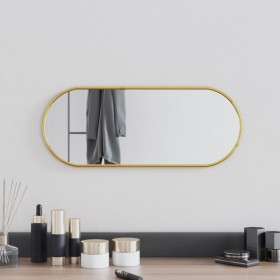 Goldener ovaler Wandspiegel 50x20 cm von , Spiegel - Ref: Foro24-348196, Preis: 28,39 €, Rabatt: %