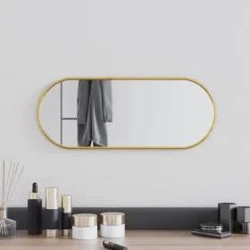 Goldener ovaler Wandspiegel 50x20 cm von , Spiegel - Ref: Foro24-348196, Preis: 27,78 €, Rabatt: %