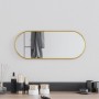 Espejo de pared ovalado dorado 50x20 cm by , Mirrors - Ref: Foro24-348196, Price: 28,39 €, Discount: %