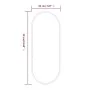 Espejo de pared ovalado dorado 50x20 cm de , Espejos - Ref: Foro24-348196, Precio: 27,78 €, Descuento: %