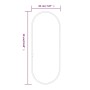 Goldener ovaler Wandspiegel 50x20 cm von , Spiegel - Ref: Foro24-348196, Preis: 28,39 €, Rabatt: %