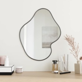 Espejo de pared negro 50x40 cm