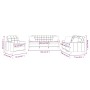 Sofagarnitur mit 3-teiligen Kissen aus künstlichem rotem Leder. von , Sofas - Ref: Foro24-3201351, Preis: 652,13 €, Rabatt: %