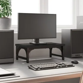 Unterstützung für Bildschirm aus schwarzem Ingenieurholz 37x23x14 cm von , Computersockel und -erhöhungen - Ref: Foro24-83399...