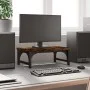 Soporte de pantalla madera ingeniería roble ahumado 37x23x14 cm by , Computer bases and risers - Ref: Foro24-833997, Price: 1...