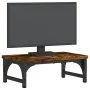 Soporte de pantalla madera ingeniería roble ahumado 37x23x14 cm by , Computer bases and risers - Ref: Foro24-833997, Price: 1...
