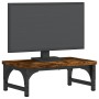 Soporte de pantalla madera ingeniería roble ahumado 37x23x14 cm by , Computer bases and risers - Ref: Foro24-833997, Price: 1...