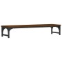Braune Eichenholz-Ingenieur-Holz-Bildschirmstütze 85x23x15,5cm von , Computersockel und -erhöhungen - Ref: Foro24-834009, Pre...