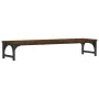 Soporte de pantalla madera ingeniería marrón roble 85x23x15,5cm by , Computer bases and risers - Ref: Foro24-834009, Price: 2...