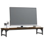 Soporte de pantalla madera ingeniería marrón roble 85x23x15,5cm by , Computer bases and risers - Ref: Foro24-834009, Price: 2...
