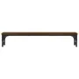 Soporte de pantalla madera ingeniería marrón roble 85x23x15,5cm by , Computer bases and risers - Ref: Foro24-834009, Price: 2...