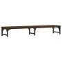 Soporte pantalla madera ingeniería marrón roble 105x23x15,5 cm by , Computer bases and risers - Ref: Foro24-834014, Price: 30...
