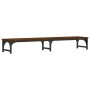 Soporte pantalla madera ingeniería marrón roble 105x23x15,5 cm by , Computer bases and risers - Ref: Foro24-834014, Price: 30...