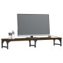 Soporte pantalla madera ingeniería marrón roble 105x23x15,5 cm by , Computer bases and risers - Ref: Foro24-834014, Price: 30...