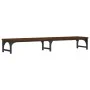 Soporte pantalla madera ingeniería marrón roble 105x23x15,5 cm by , Computer bases and risers - Ref: Foro24-834014, Price: 30...