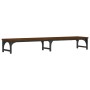 Soporte pantalla madera ingeniería marrón roble 105x23x15,5 cm by , Computer bases and risers - Ref: Foro24-834014, Price: 30...