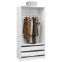 Sperrholzschrank glänzend weiß 100x50x200 cm von , Kleiderschränke - Ref: Foro24-800609, Preis: 282,84 €, Rabatt: %