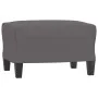 3-seater sofa with gray synthetic leather ottoman, 180 cm by , Sofas - Ref: Foro24-3201026, Price: 299,00 €, Discount: %