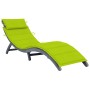 Tumbona con cojín madera maciza de acacia gris by , Loungers - Ref: Foro24-3064055, Price: 151,18 €, Discount: %